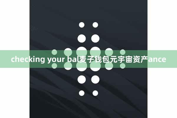checking your bal麦子钱包元宇宙资产ance